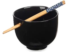 Miska ramen z pałeczkami czarna * KINVARA Clearance