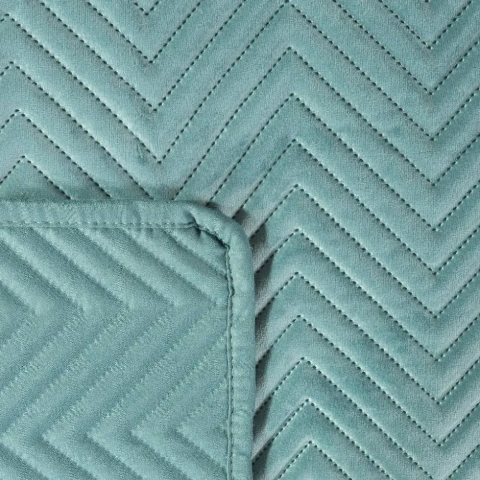Miętowa narzuta SOFIA 200x220 cm