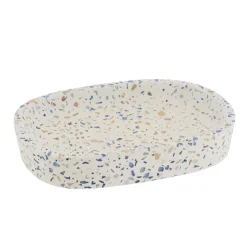 Mydelniczka łazienkowa Terrazzo biała * TENDANCE