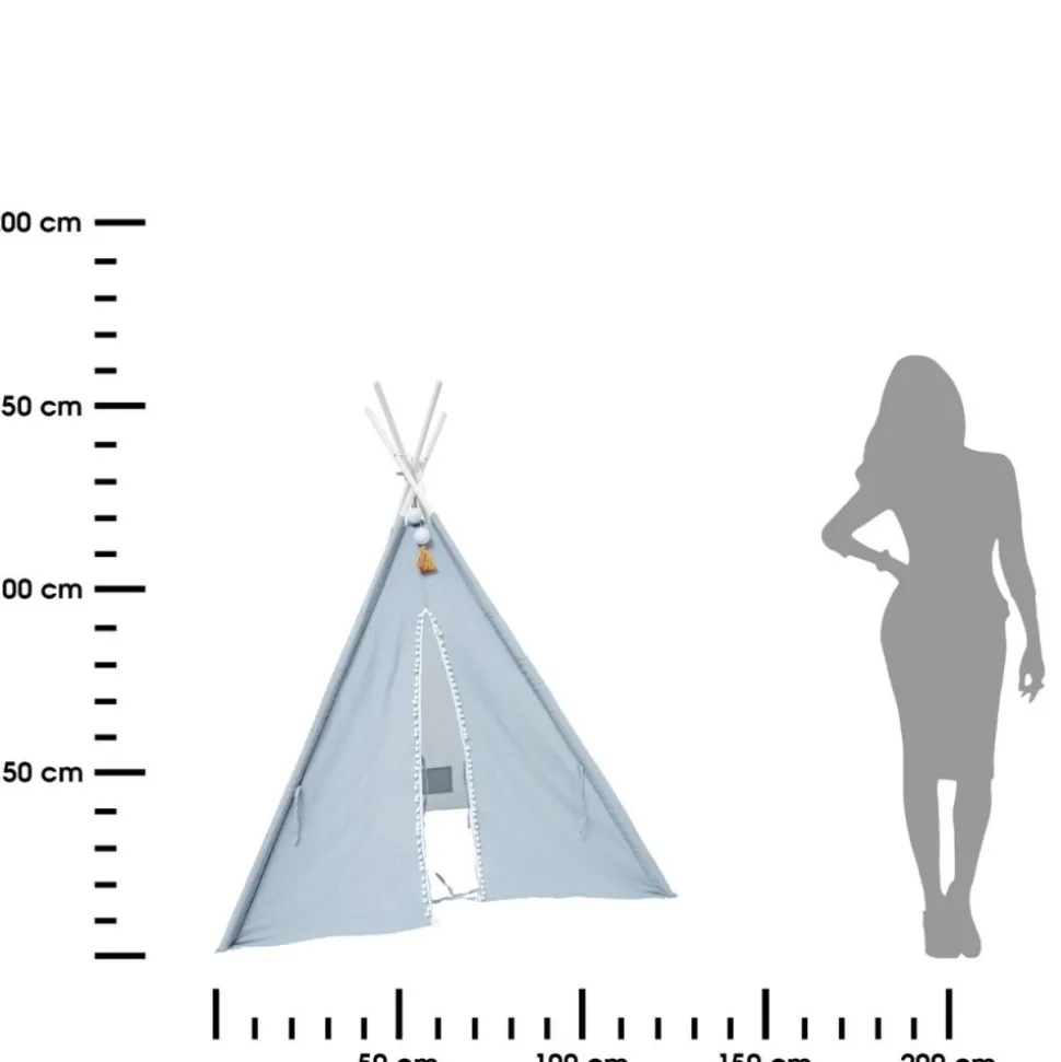 Namiot tipi dla dzieci Wapi niebieski