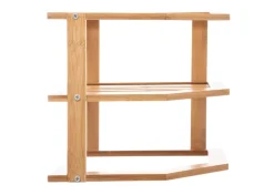 Narożna półka kuchenna bambusowa