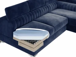 Narożnik Laurence L Mat Velvet 75 ciemny zielony