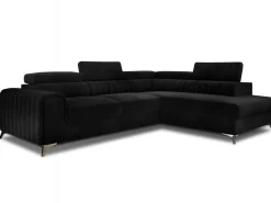 Narożnik Laurence P Mat Velvet 99 czarny