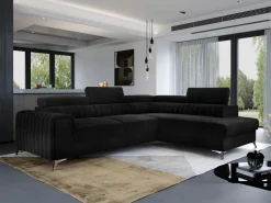 Narożnik Laurence P Mat Velvet 99 czarny