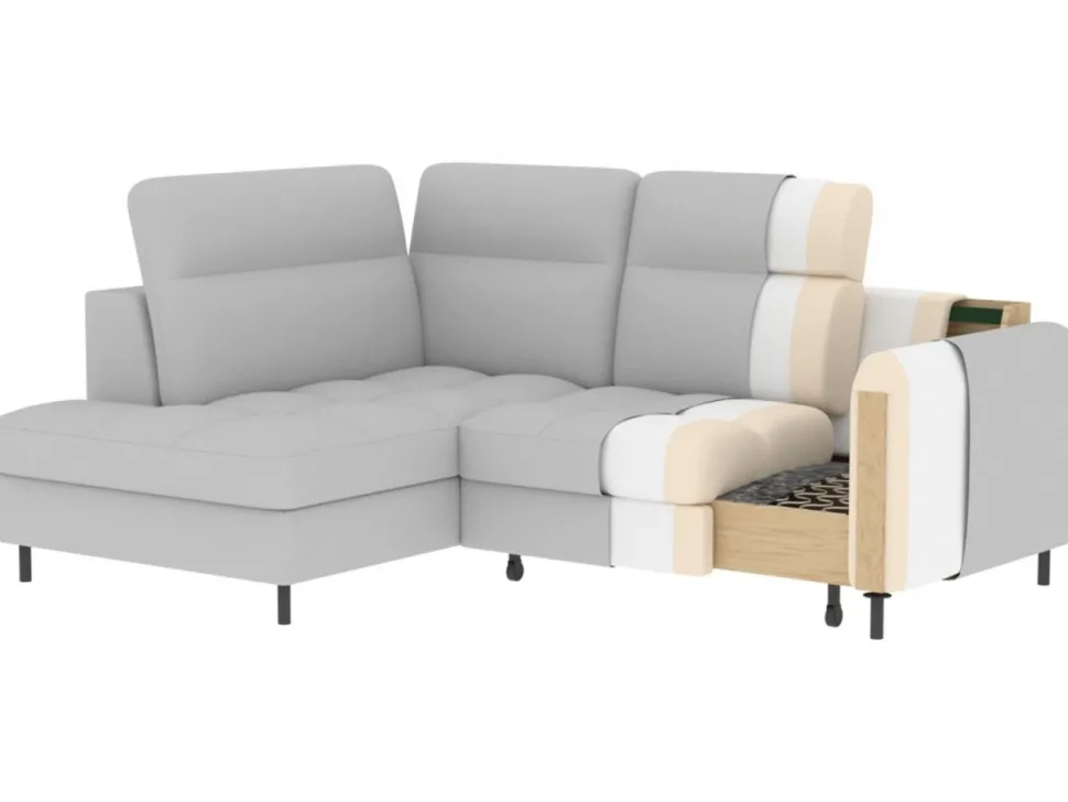 Narożnik z funkcją spania Barea L Raquel 05