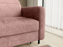 Narożnik z funkcją spania Gomsi L Touch 24 różowy