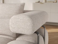 Narożnik rozkładany Levvi L Bazalt 18 beżowy * Eltap Discount