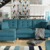 Narożnik z funkcją spania Asgard L Mat Velvet 75 zielony * Eltap Hot