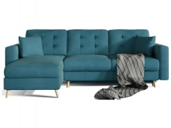 Narożnik z funkcją spania Asgard L Mat Velvet 75 zielony * Eltap Hot