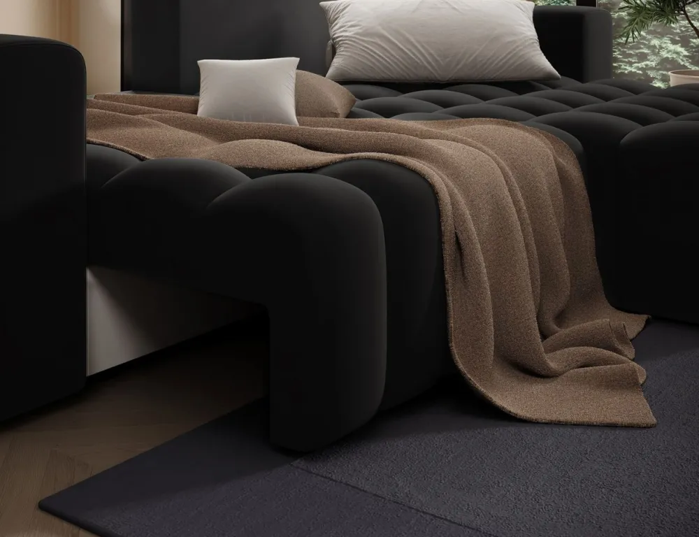 Narożnik z funkcją spania Bonett P Mat Velvet 99 * Eltap