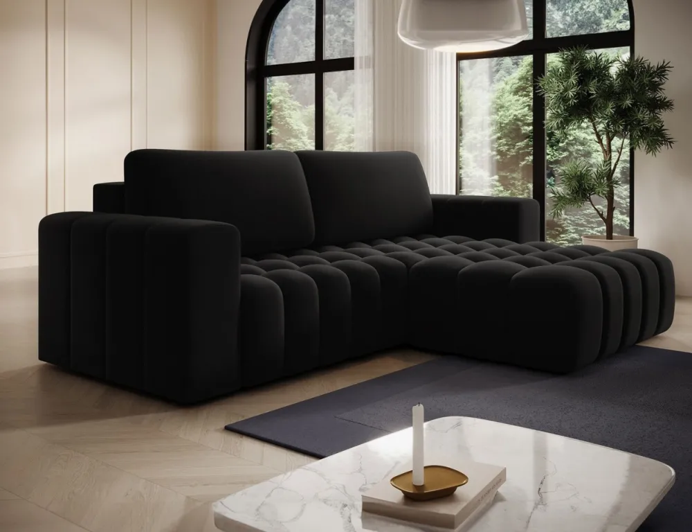 Narożnik z funkcją spania Bonett P Mat Velvet 99 * Eltap