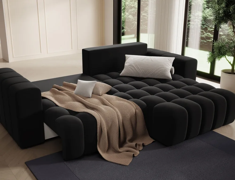 Narożnik z funkcją spania Bonett P Mat Velvet 99 * Eltap