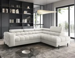 Narożnik z funkcją spania Ferucce P Amore 01 jasnobeżowy * Eltap Discount