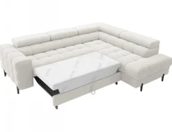 Narożnik z funkcją spania Ferucce P Amore 01 jasnobeżowy * Eltap Discount