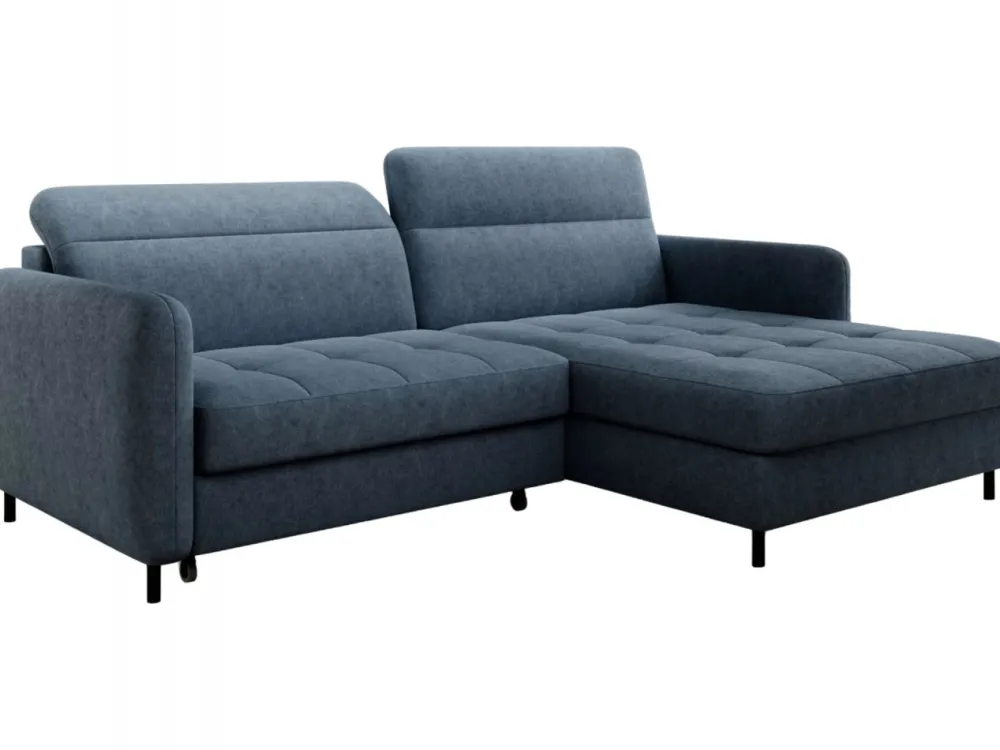 Narożnik z funkcją spania Gomsi P Raquel 40 ciemny niebieski * Eltap Outlet