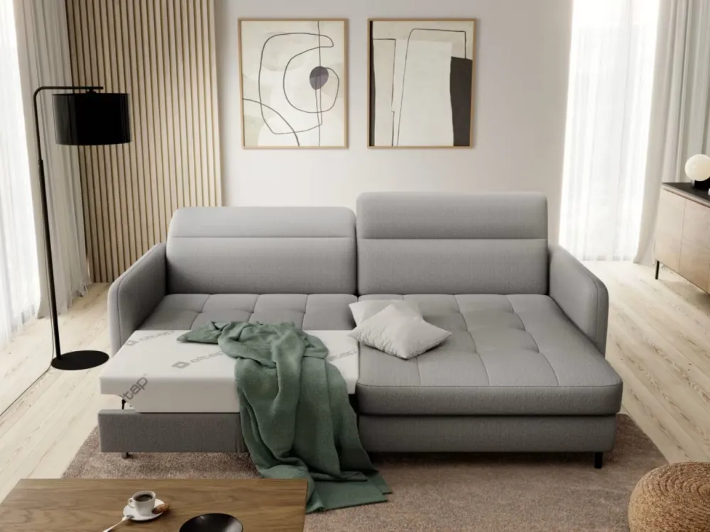 Narożnik z funkcją spania Gomsi P Manhattan 03 szary * Eltap