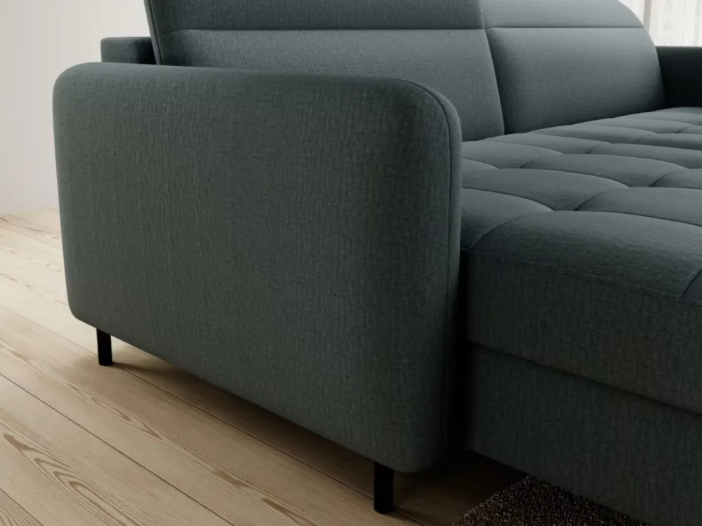 Narożnik z funkcją spania Gomsi L Manhattan 38 ciemnooliwkowy * Eltap Outlet