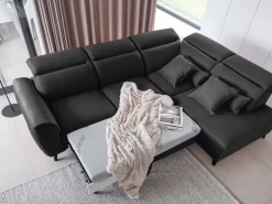 Narożnik z funkcją spania Noble P Nube 6 ciemny szary * Eltap Outlet