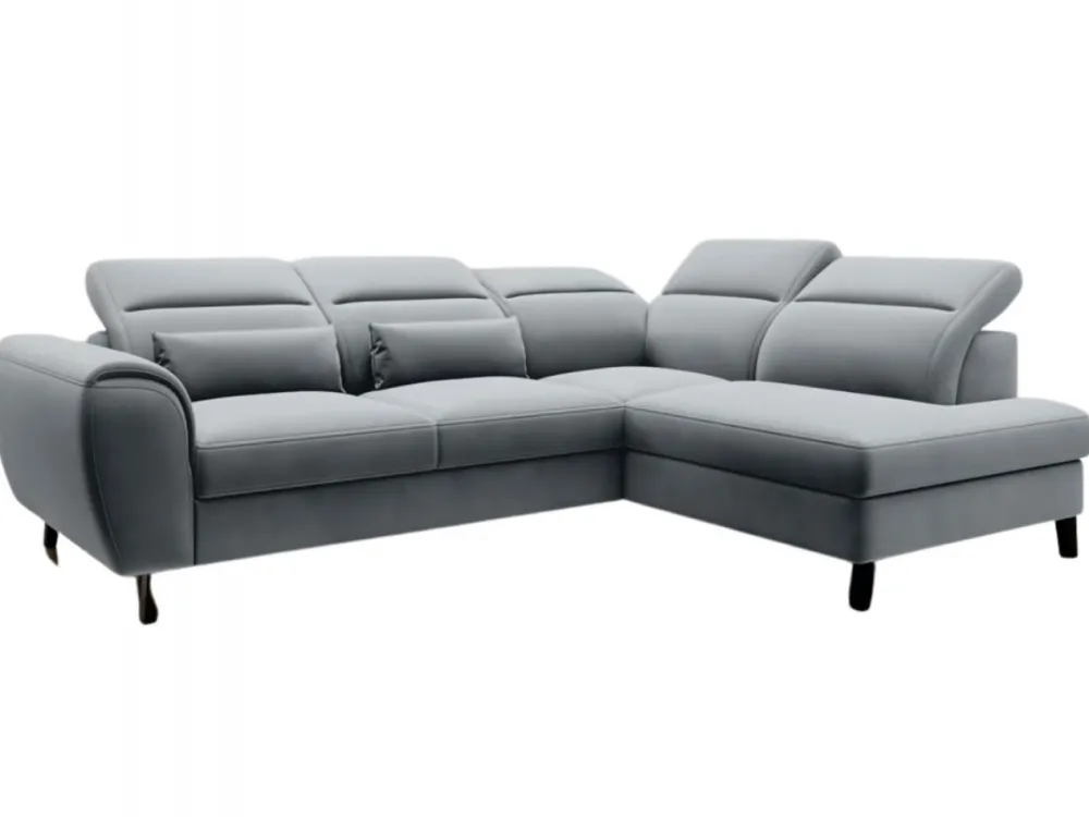 Narożnik z funkcją spania Noble P Velvetmat 4 szary * Eltap Outlet
