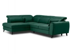 Narożnik z funkcją spania Noble L Nube 35 ciemny zielony * Eltap Discount