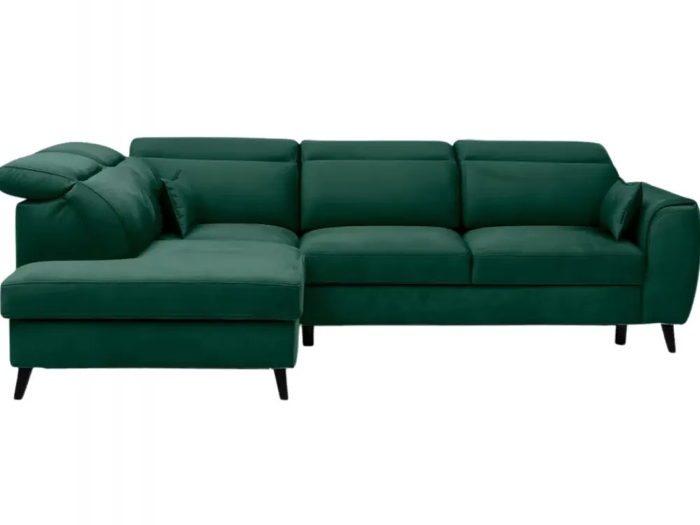 Narożnik z funkcją spania Noble L Nube 35 ciemny zielony * Eltap Discount