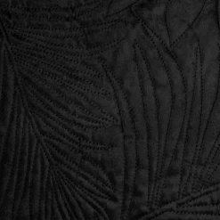 Narzuta LUIZ/4 170x210 czarna liście palmy
