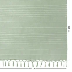 Narzuta na łóżko Anjali 160 x 220 cm zielona