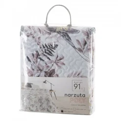 Narzuta POLY 220x240 kwiaty gałązki ptaki