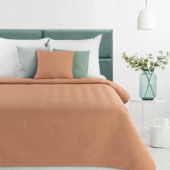 Narzuta LEN/3 220x240 ceglasta jodełka * EUROFIRANY B.B. Choczyńscy Sp.J. Discount