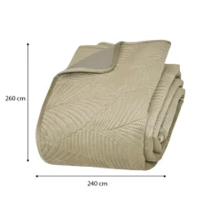 Narzuta na łóżko Olivea 240x260 zielona * Atmosphera Online