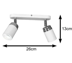Nowoczesna lampa sufitowa biała Reno