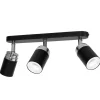 Nowoczesna lampa sufitowa czarna Reno x3