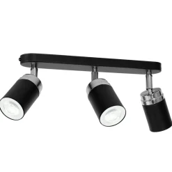 Nowoczesna lampa sufitowa czarna Reno x3