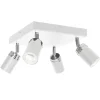Nowoczesna lampa sufitowa biała Reno x4 * Luminex
