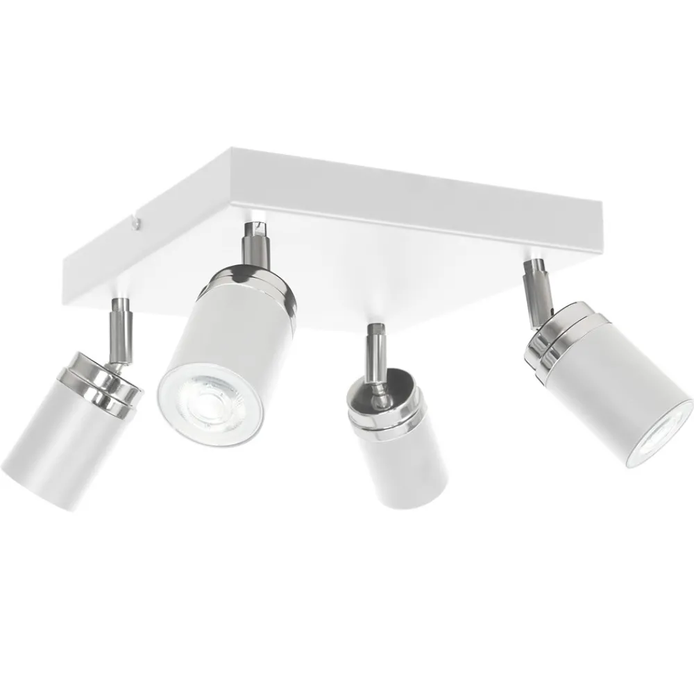 Nowoczesna lampa sufitowa biała Reno x4 * Luminex