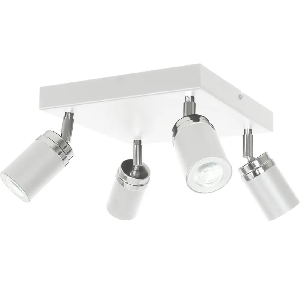 Nowoczesna lampa sufitowa biała Reno x4 * Luminex