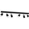 Nowoczesna lampa sufitowa czarna Reno x6 * Luminex Clearance