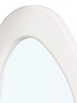 Nowoczesne lustro białe 120 cm