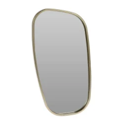 Nowoczesne lustro ścienne złote 35 cm
