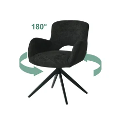 4 nowoczesne krzesła THEO czarne * HowHomely Discount
