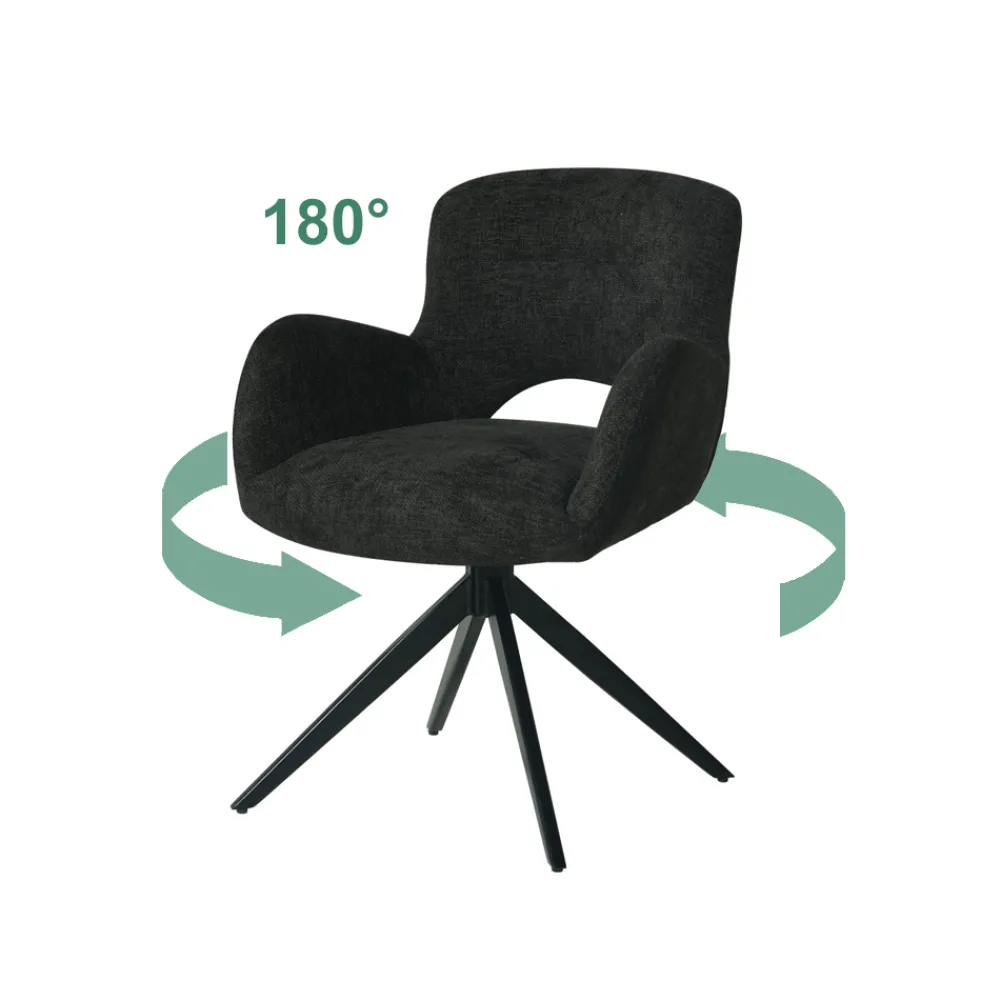 4 nowoczesne krzesła THEO czarne * HowHomely Discount