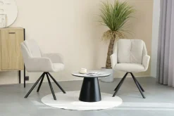 Nowoczesne krzesło HELIX beżowe * HowHomely Discount