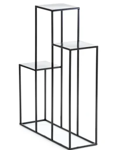 Nowoczesny kwietnik Podium 80 cm czarny LOFT