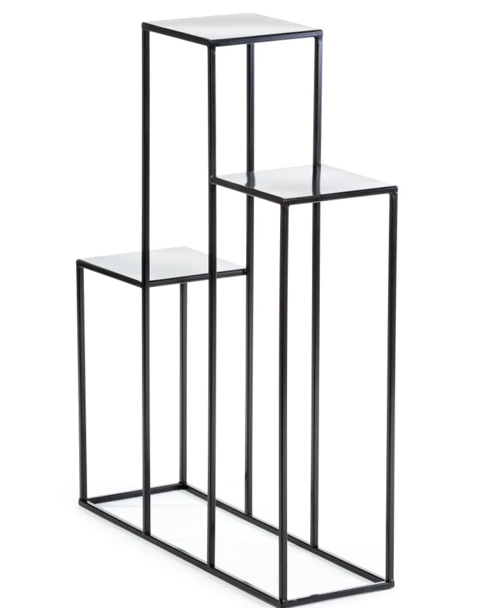 Nowoczesny kwietnik Podium 80 cm czarny LOFT