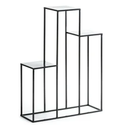 Nowoczesny kwietnik Podium 80 cm czarny LOFT
