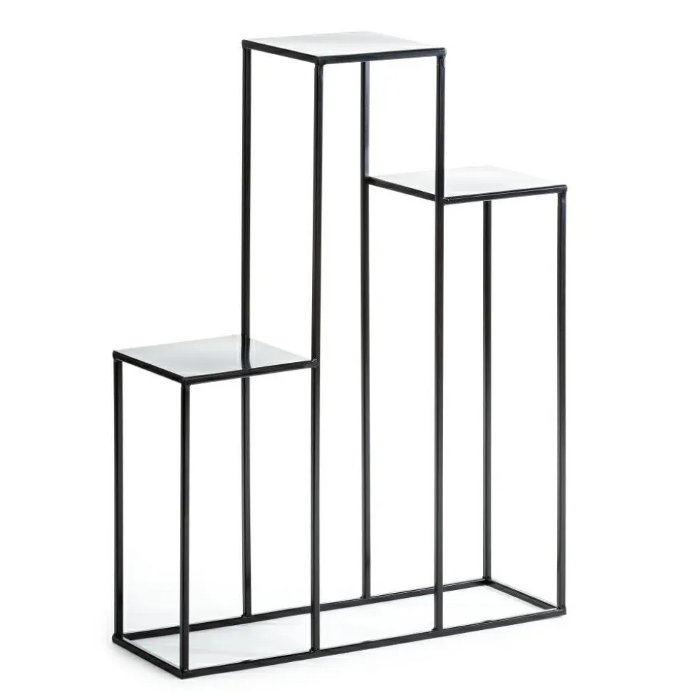 Nowoczesny kwietnik Podium 80 cm czarny LOFT