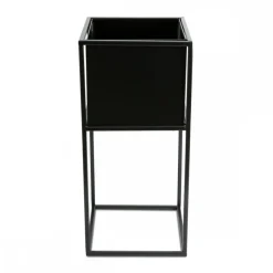 Nowoczesny kwietnik stojak czarny 50 cm LOFT