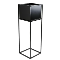 Nowoczesny kwietnik stojak czarny 70 cm LOFT