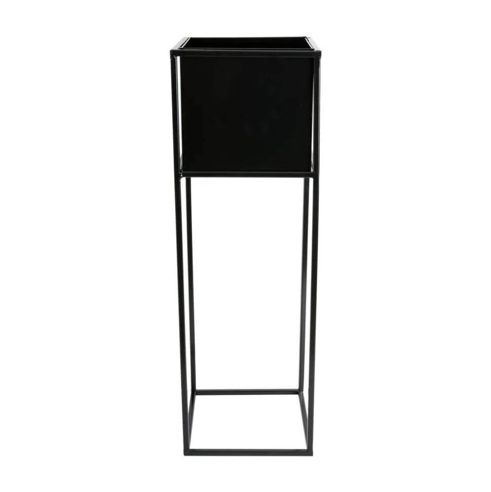 Nowoczesny kwietnik stojak czarny 70 cm LOFT