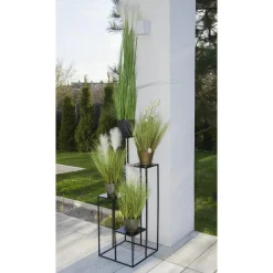 Nowoczesny kwietnik stojak czarny 110 cm LOFT